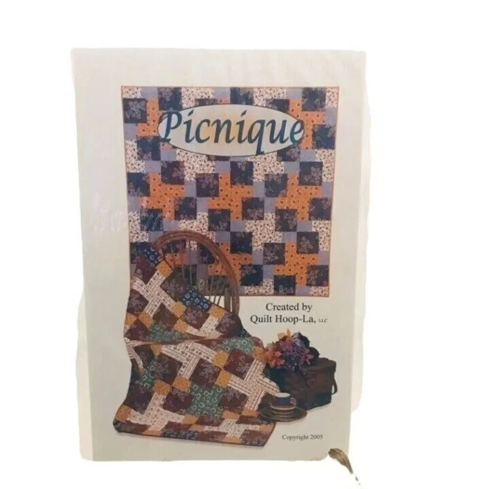 #1539 Picnique Quilt Hoop L A craft Sewing Pattern